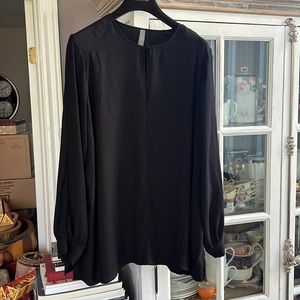 MELISSA MCCARTHY Seven7 Black Flowy Blouse Top, 1X